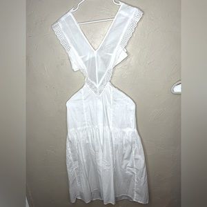 Urban Outfitters white backless dress